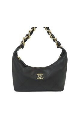 Chanel Maxi Hobo AS Black Gold